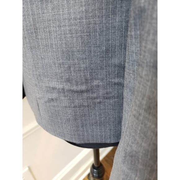 The Limited Blazer Jacket Women's Size 4 Gray Pinstripe Wool Single Breasted - Picture 12 of 16
